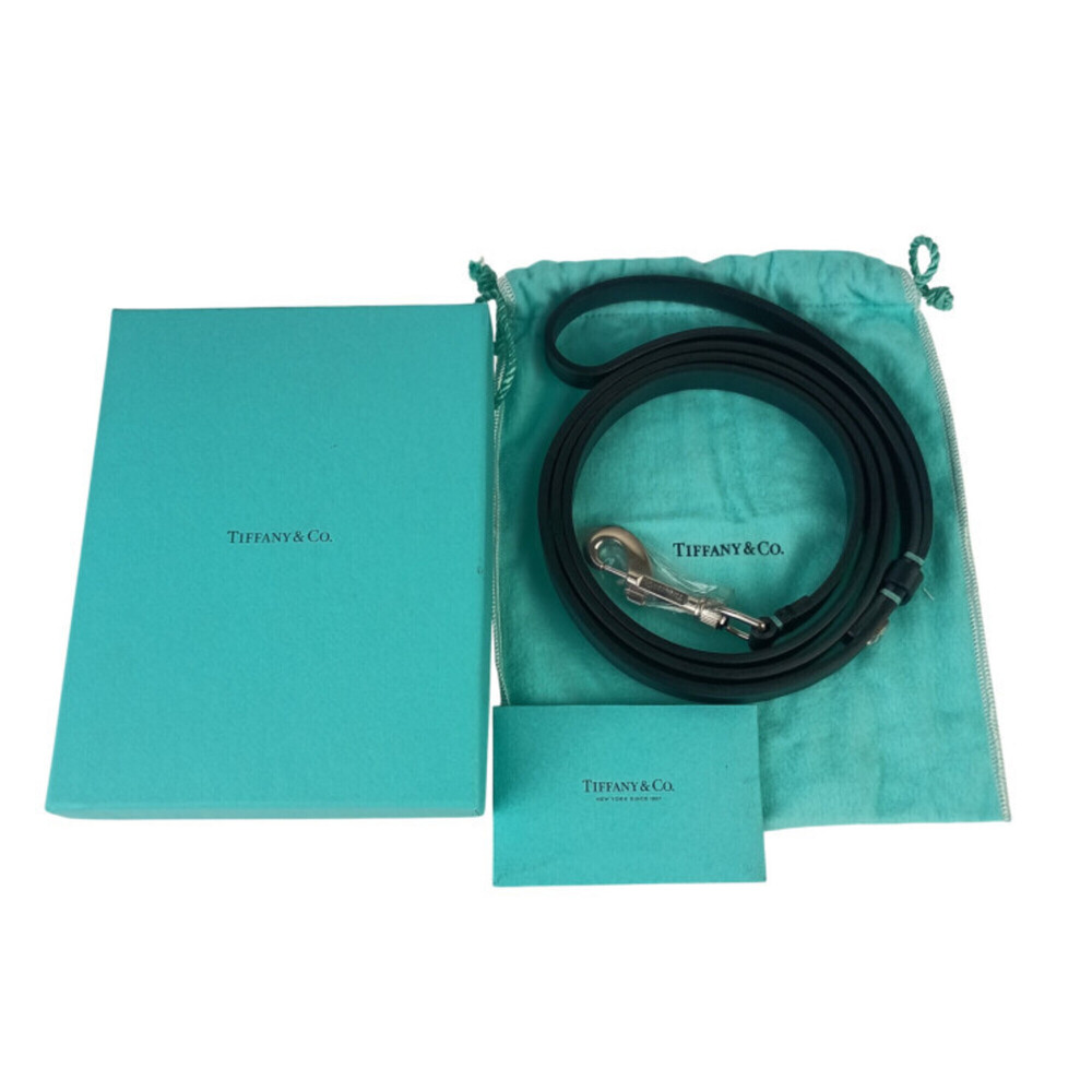 TIFFANY&Co. Dog Leash, Black Leather, Men's & Women's - Picture 5 of 5